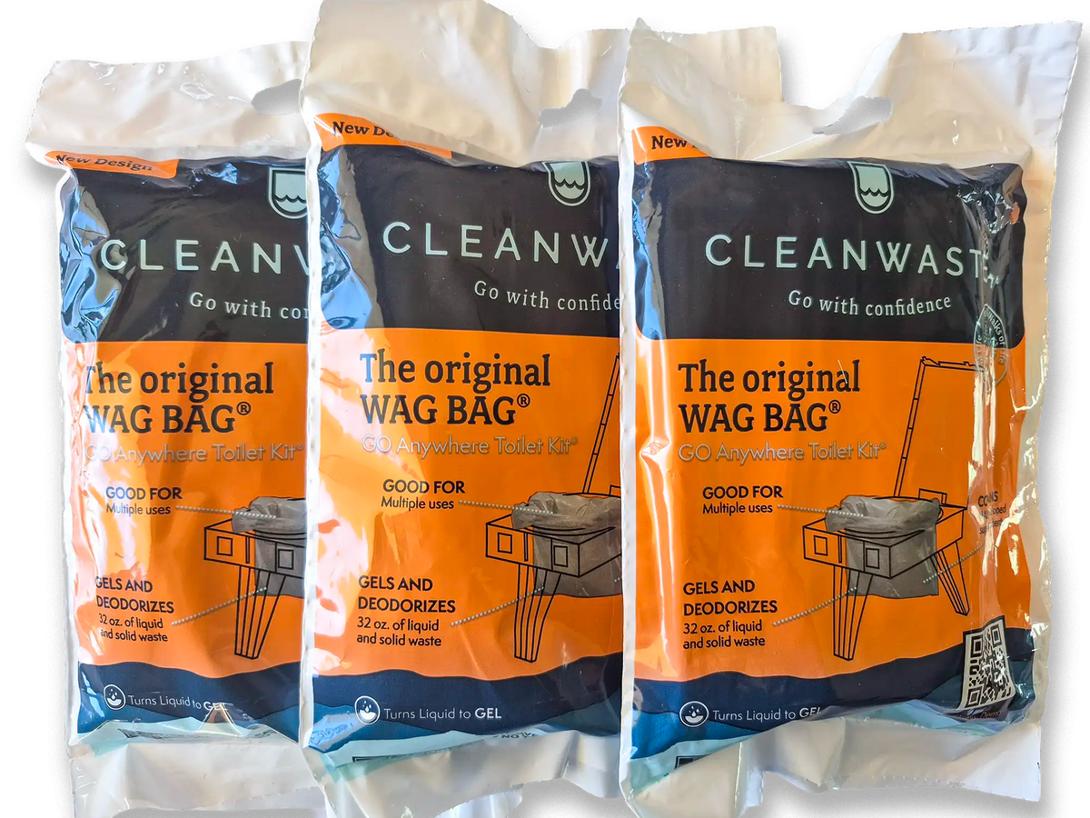 A Cleanwaste The original WAG BAG - Disposable Liquid and Waste Travel ...
